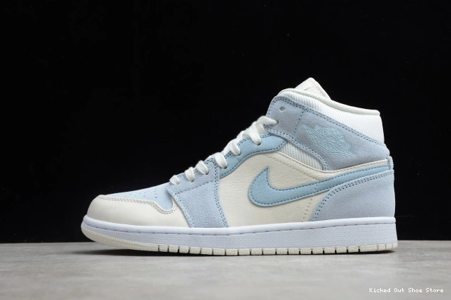 Kicked Out Shoe Store 1 Textures Air Jordan Mid Blue DA4666-100 Mixed 0717